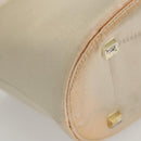 PRADA Hand Bag Vinyl Clear Beige Auth 118773-9