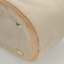 PRADA Hand Bag Vinyl Clear Beige Auth 118773-14