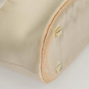 PRADA Hand Bag Vinyl Clear Beige Auth 118773-15
