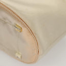 PRADA Hand Bag Vinyl Clear Beige Auth 118773-16