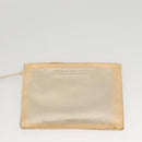 PRADA Hand Bag Vinyl Clear Beige Auth 118773-12