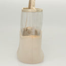 PRADA Hand Bag Vinyl Clear Beige Auth 118773-3