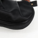 Salvatore Ferragamo Hand Bag Satin Black Auth 118774V-11