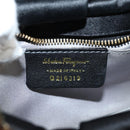 Salvatore Ferragamo Hand Bag Satin Black Auth 118774V-15