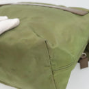 PRADA Shoulder Bag Nylon Khaki Silver Auth 118779-12