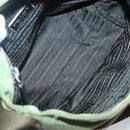 PRADA Shoulder Bag Nylon Khaki Silver Auth 118779-18