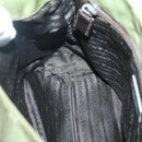 PRADA Shoulder Bag Nylon Khaki Silver Auth 118779-20