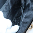 Salvatore Ferragamo Gancini Hand Bag Patent leather Black Gold Auth 118783-19