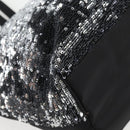 Salvatore Ferragamo Sequin Tote Bag Nylon Black Auth 118787V-8