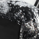 Salvatore Ferragamo Sequin Tote Bag Nylon Black Auth 118787V-15