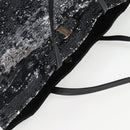 Salvatore Ferragamo Sequin Tote Bag Nylon Black Auth 118787V-6