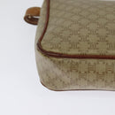 CELINE Macadam Canvas Shoulder Bag PVC Beige Auth 118792-12