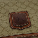 CELINE Macadam Canvas Shoulder Bag PVC Beige Auth 118792-18