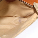 CELINE Macadam Canvas Shoulder Bag PVC Beige Auth 118792-20