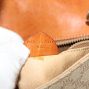 CELINE Macadam Canvas Shoulder Bag PVC Beige Auth 118792-21