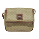 CELINE Macadam Canvas Shoulder Bag PVC Beige Auth 118792-13