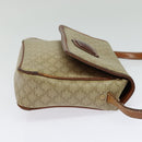 CELINE Macadam Canvas Shoulder Bag PVC Beige Auth 118792-5