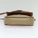 CELINE Macadam Canvas Shoulder Bag PVC Beige Auth 118792-5