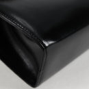 Salvatore Ferragamo Gancini Shoulder Bag Leather Black Gold Auth 118793V-10