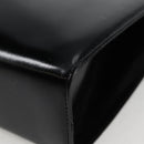 Salvatore Ferragamo Gancini Shoulder Bag Leather Black Gold Auth 118793V-13