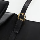 Salvatore Ferragamo Gancini Shoulder Bag Leather Black Gold Auth 118793V-17