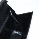 Salvatore Ferragamo Gancini Shoulder Bag Leather Black Gold Auth 118793V-21