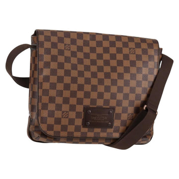 LOUIS VUITTON Damier Ebene Brooklyn MM Shoulder Bag N51211 LV Auth 118794V