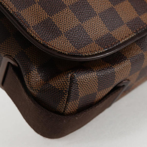 LOUIS VUITTON Damier Ebene Brooklyn MM Shoulder Bag N51211 LV Auth 118794V