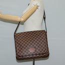 LOUIS VUITTON Damier Ebene Brooklyn MM Shoulder Bag N51211 LV Auth 118794V-25