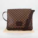 LOUIS VUITTON Damier Ebene Brooklyn MM Shoulder Bag N51211 LV Auth 118794V-26