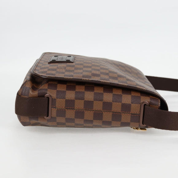 LOUIS VUITTON Damier Ebene Brooklyn MM Shoulder Bag N51211 LV Auth 118794V