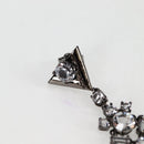 LOUIS VUITTON Pierce LV Chandelier Metal Silver Tone M02180 LV Auth 118796M-11