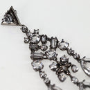 LOUIS VUITTON Pierce LV Chandelier Metal Silver Tone M02180 LV Auth 118796M-12