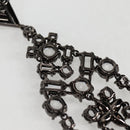 LOUIS VUITTON Pierce LV Chandelier Metal Silver Tone M02180 LV Auth 118796M-16