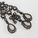 LOUIS VUITTON Pierce LV Chandelier Metal Silver Tone M02180 LV Auth 118796M-17