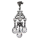 LOUIS VUITTON Pierce LV Chandelier Metal Silver Tone M02180 LV Auth 118796M-2