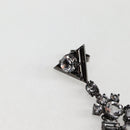 LOUIS VUITTON Pierce LV Chandelier Metal Silver Tone M02180 LV Auth 118796M-3