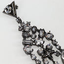 LOUIS VUITTON Pierce LV Chandelier Metal Silver Tone M02180 LV Auth 118796M-4