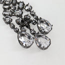 LOUIS VUITTON Pierce LV Chandelier Metal Silver Tone M02180 LV Auth 118796M-5