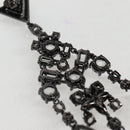 LOUIS VUITTON Pierce LV Chandelier Metal Silver Tone M02180 LV Auth 118796M-8