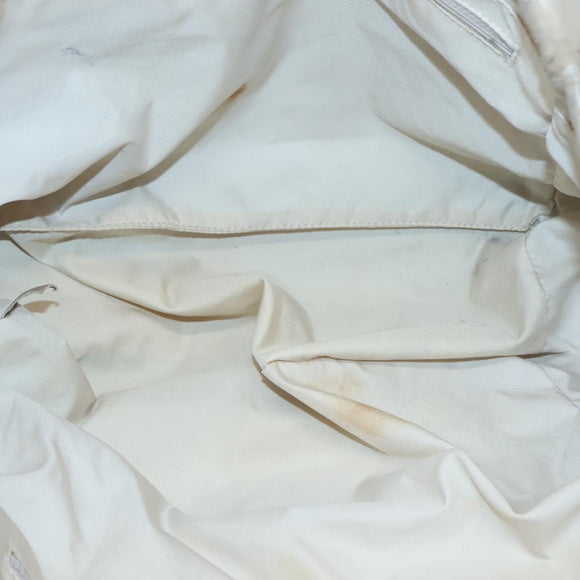 CHANEL New Travel Line MM Tote Bag Canvas Beige CC Auth 118797