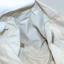 CHANEL New Travel Line MM Tote Bag Canvas Beige CC Auth 118797-19