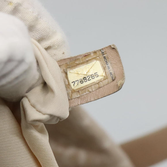 CHANEL New Travel Line MM Tote Bag Canvas Beige CC Auth 118797