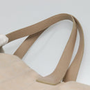 CHANEL New Travel Line MM Tote Bag Canvas Beige CC Auth 118797-8