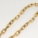 LOUIS VUITTON Necklace LV Edge Chain Cadena GP Necklace Gold MP2993 Auth 118806-13