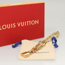 LOUIS VUITTON Necklace LV Edge Chain Cadena GP Necklace Gold MP2993 Auth 118806-16