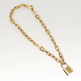 LOUIS VUITTON Necklace LV Edge Chain Cadena GP Necklace Gold MP2993 Auth 118806 - 0