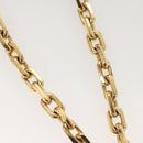 LOUIS VUITTON Necklace LV Edge Chain Cadena GP Necklace Gold MP2993 Auth 118806-5