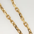 LOUIS VUITTON Necklace LV Edge Chain Cadena GP Necklace Gold MP2993 Auth 118806-6