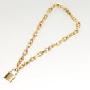 LOUIS VUITTON Necklace LV Edge Chain Cadena GP Necklace Gold MP2993 Auth 118806-9